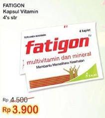 Promo Harga FATIGON Kapsul Vitamin 4 pcs - Indomaret