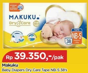 Promo Harga Makuku Dry & Care Perekat NB-S38 38 pcs - TIP TOP
