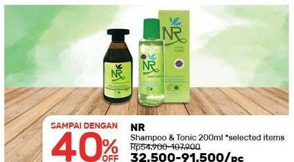 Promo Harga NR Shampoo & Tonic 200 mL selected items  - Guardian