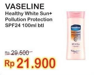 Promo Harga VASELINE Body Lotion Sun+Pollution Protection SPF 24 100 ml - Indomaret