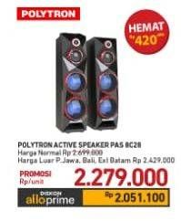 Promo Harga Polytron PAS 8C28 | Active Speaker  - Carrefour