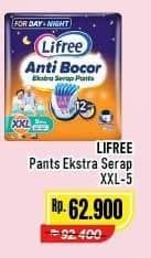 Promo Harga Lifree Popok Celana Ekstra Serap XXL5 5 pcs - Alfamart