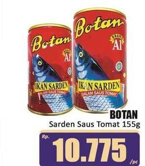 Promo Harga Botan Sardines Premium In Tomato Sauce 155 gr - Hari Hari