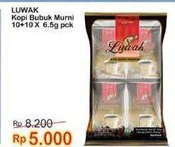 Promo Harga Luwak Kopi Murni Premium per 20 sachet 6 gr - Indomaret