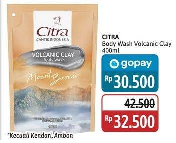 Promo Harga Citra Body Wash Volcanic Clay 400 ml - Alfamidi