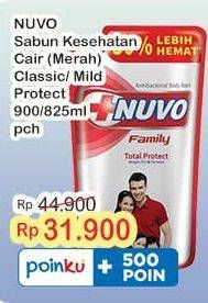 Promo Harga Nuvo Body Wash Total Protect, Mild Protect 825 ml - Indomaret