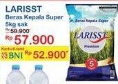 Promo Harga Larisst Beras Kepala Super 5000 gr - Indomaret