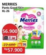 Promo Harga Merries Pants Good Skin XL26 26 pcs - Alfamart