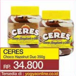 Promo Harga Ceres Duo Choco Spread 350 gr - Yogya