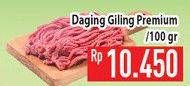 Promo Harga Daging Giling Sapi Premium per 100 gr - Hypermart