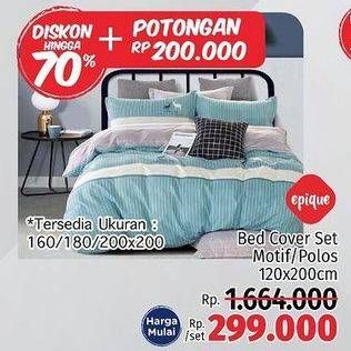 Promo Harga EPIQUE Bedcover 120x200cm  - LotteMart