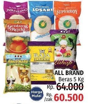 Promo Harga Aneka Beras All Variants 5 kg - LotteMart