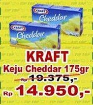 Promo Harga KRAFT Cheese Cheddar 175 gr - TIP TOP
