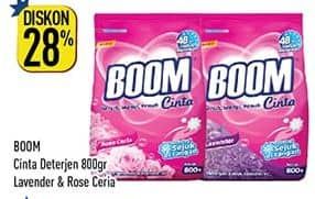 Promo Harga Boom Deterjen Bubuk Lavender, Rose Ceria 800 gr - Hypermart