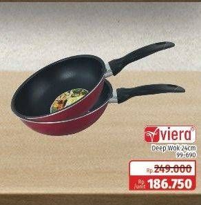 Promo Harga VIERA Deep wok 24 Cm  - Lotte Grosir