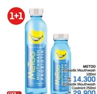 Promo Harga Metoo Mouthwash 100 ml - LotteMart