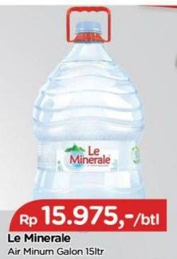 Promo Harga LE MINERALE Air Mineral 1500 ml - TIP TOP
