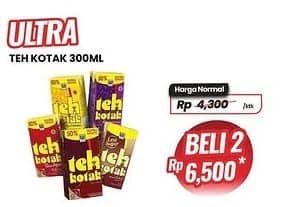 Promo Harga Ultra Teh Kotak 300 ml - Carrefour
