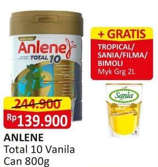 Promo Harga Anlene Total 10 Vanilla 800 gr - Alfamart
