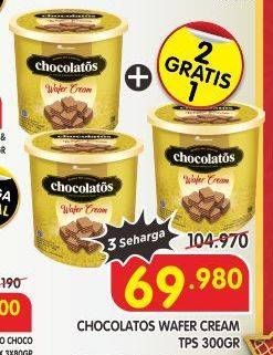 Promo Harga Hollanda Chocolatos Wafer Wafer Cream 300 gr - Superindo