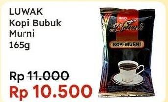 Promo Harga Luwak Kopi Murni Premium 165 gr - Indomaret