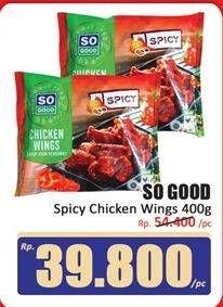 Promo Harga So Good Spicy Wing 400 gr - Hari Hari