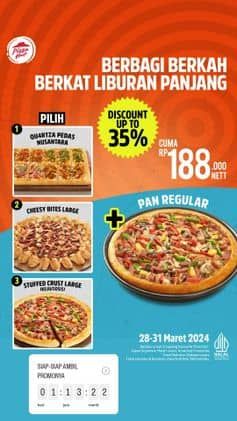 Promo Harga Discount up to 35%  - Pizza Hut