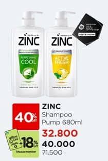 Promo Harga Zinc Shampoo 680 ml - Watsons