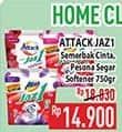 Promo Harga Attack Jaz1 Detergent Powder Semerbak Cinta, Pesona Segar, +Softener Rose Berry 750 gr - Hypermart