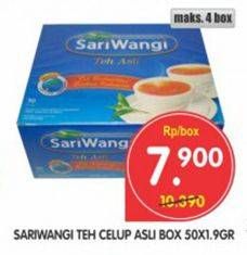 Promo Harga Sariwangi Teh Asli per 50 pcs 1 gr - Superindo