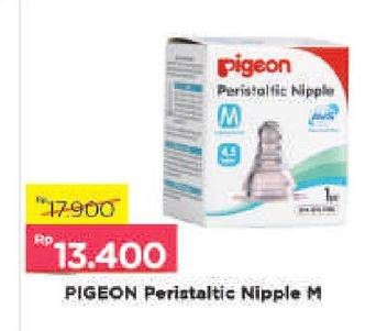 Promo Harga PIGEON Peristaltic Nipple M  - Alfamart