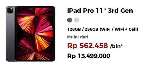 Promo Harga APPLE iPad Pro 11 Inch M1 (gen. Ke-3)  - Erafone