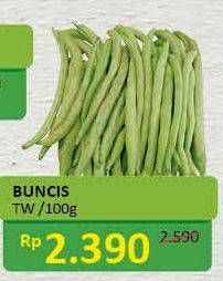 Promo Harga Buncis TW per 100 gr - Alfamidi