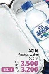 Promo Harga Aqua Air Mineral 600 ml - LotteMart
