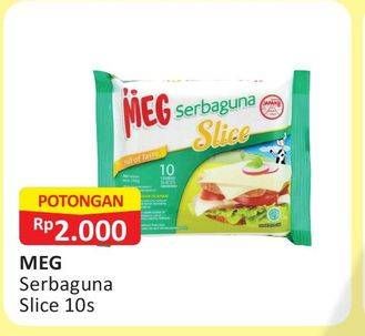 Promo Harga MEG Keju Serbaguna Slice 10 pcs - Alfamart