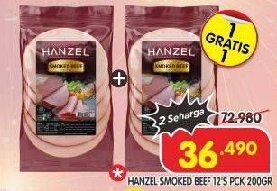 Promo Harga Hanzel Smoked Beef 200 gr - Superindo
