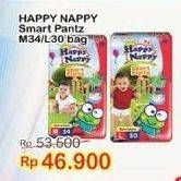 Promo Harga Happy Nappy Smart Pantz Diaper L30, M34 30 pcs - Indomaret