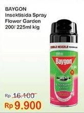 Promo Harga Baygon Insektiside Spray Flower Garden 200ml/225ml  - Indomaret
