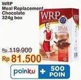 Promo Harga WRP Lose Weight Meal Replacement Cokelat 324 gr - Indomaret