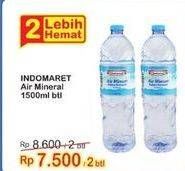 Promo Harga INDOMARET Air Mineral 1500 ml - Indomaret