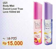 Promo Harga IZZI Body Mist Sweet Love, True Love 100 ml - Indomaret