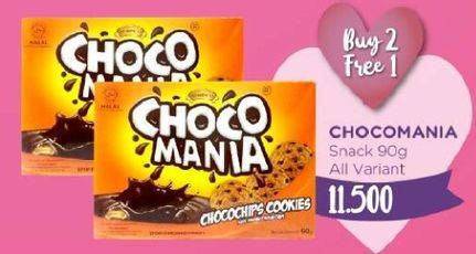 Promo Harga CHOCO MANIA Choco Chip Cookies All Variants 90 gr - Watsons