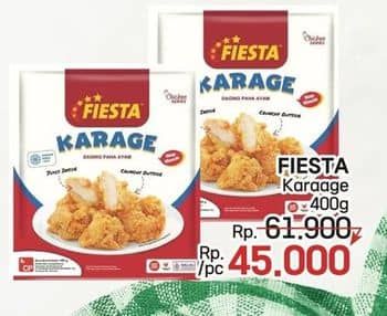 Promo Harga Fiesta Ayam Siap Masak Karage 400 gr - LotteMart