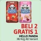 Promo Harga Meiji Hello Panda Biscuit All Variants 45 gr - Alfamidi
