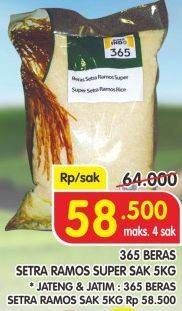 Promo Harga 365 Beras 5 kg - Superindo