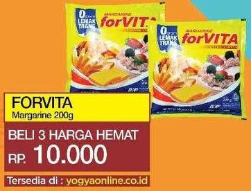 Promo Harga FORVITA Margarine per 3 sachet 200 gr - Yogya