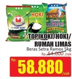TOPI KOKI/ HOKI/ RUMAH LIMAS Beras Setra Ramos 5 kg