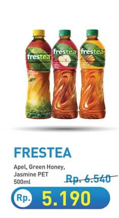 Promo Harga Frestea Minuman Teh Apple, Green Honey, Jasmine 500 ml - Hypermart