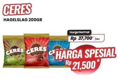 Promo Harga Ceres Hagelslag Rice Choco 200 gr - Carrefour