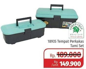 Promo Harga GREEN LEAF Tool Box Tami Set 18935  - Lotte Grosir